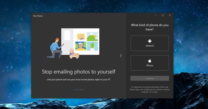 Your Phone app for Windows 10