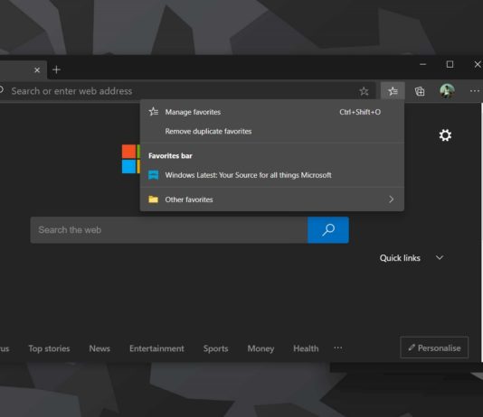 Microsoft Edge Startup boost