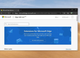 Microsoft Edge themes store
