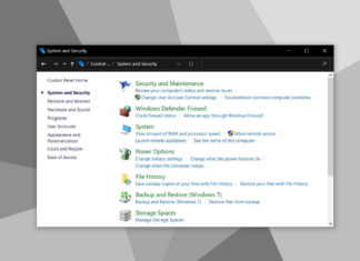 Windows 10 20H2 Control Panel