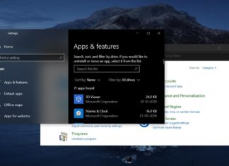 Windows 10 Control Panel app