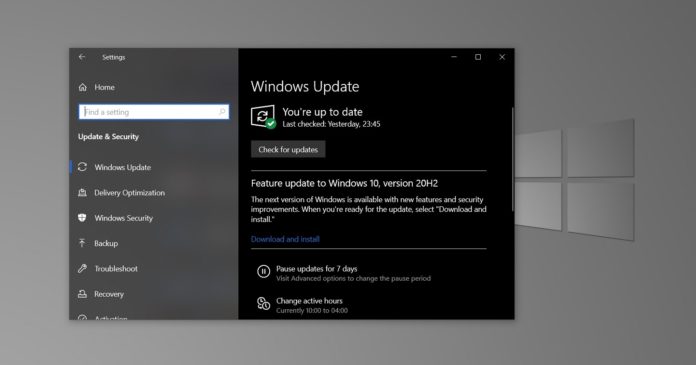 Windows 10 October 2020 Update features