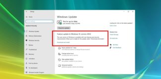 Windows 10 October update release