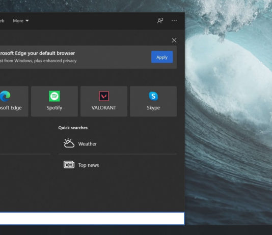 Windows 10 gets new refresh rate feature, Start Menu search tweaks Windows 10 Search bar