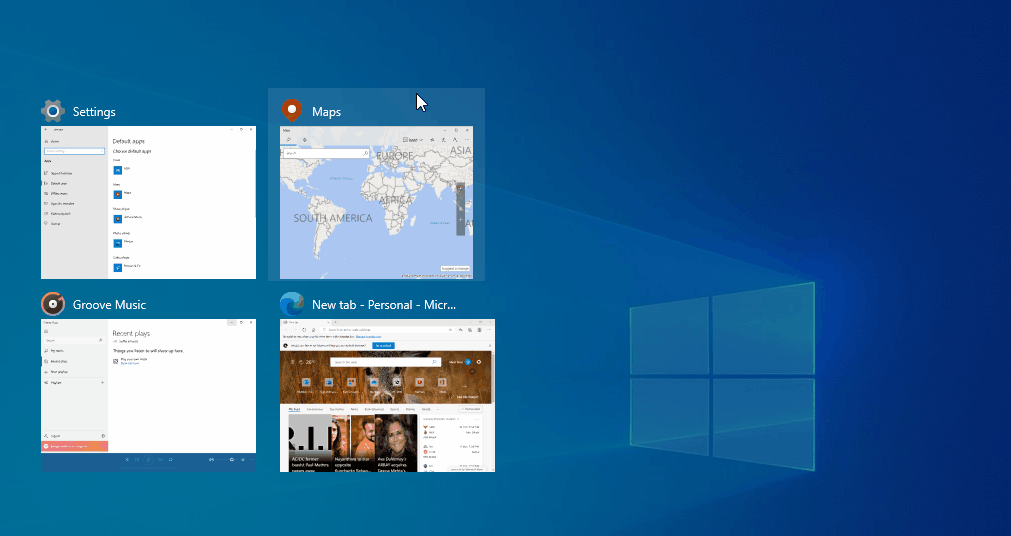 Windows 10 Task View