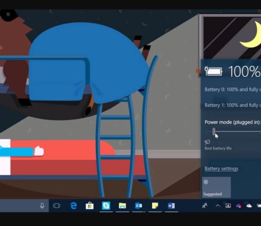 Windows 10 battery backup