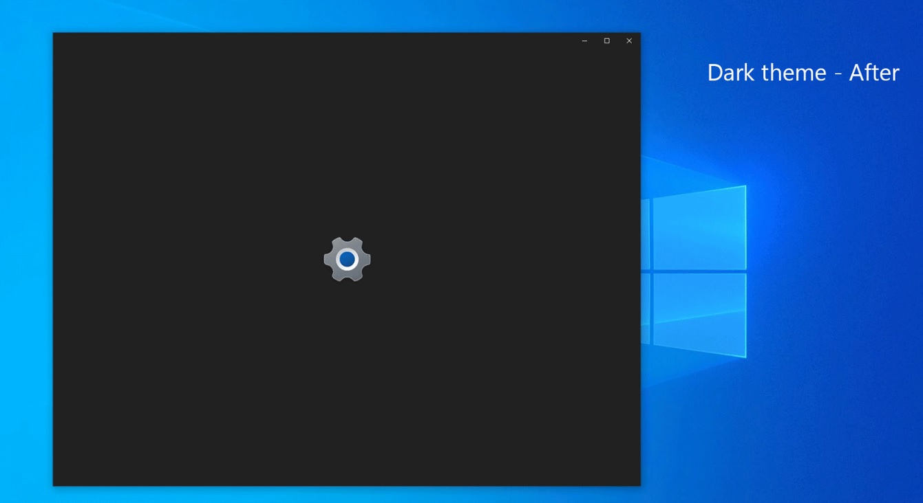 Windows 10 dark splash screen