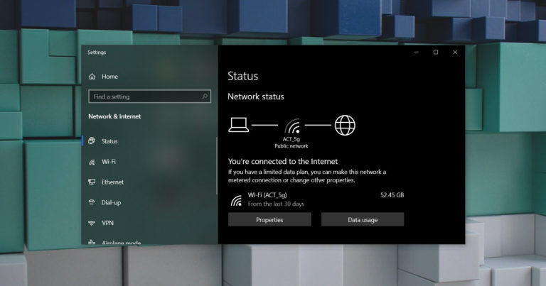 windows 10 no internet connection bug