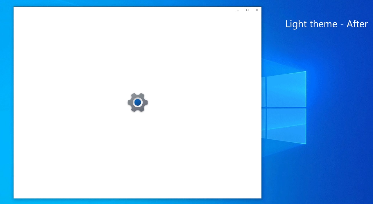 Windows 10 light splash screen