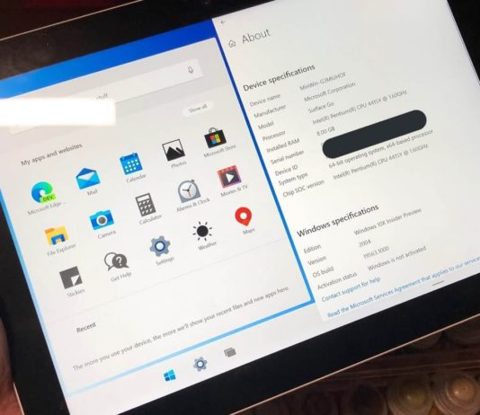Windows 10X modular OS