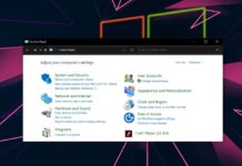 Windows Control Panel update