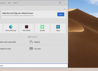 Windows Search on Windows 10