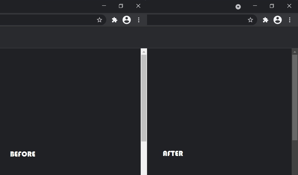 Chrome dark mode