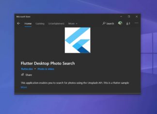Flutter desktop search