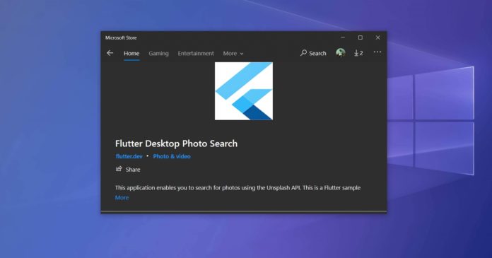 Flutter desktop search