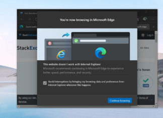 Internet Explorer and Edge