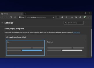 Microsoft Edge URL feature