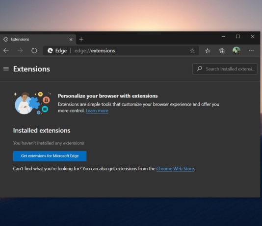 Microsoft Edge extensions