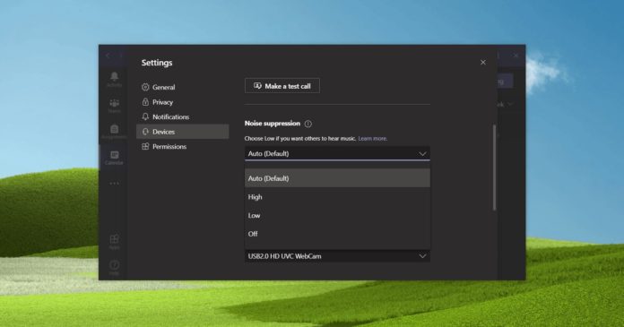 Microsoft Teams noise suppression