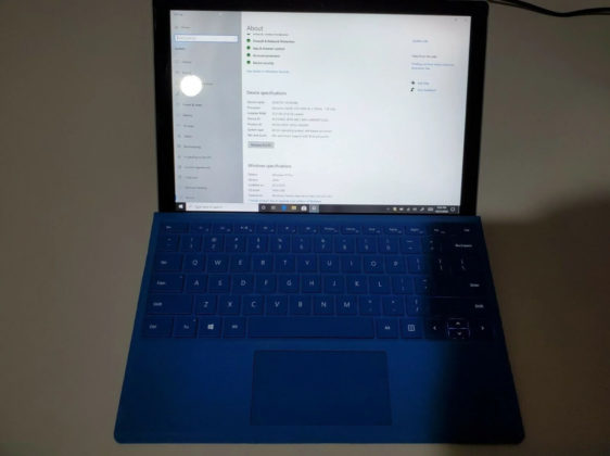 Surface Pro keyboard layout