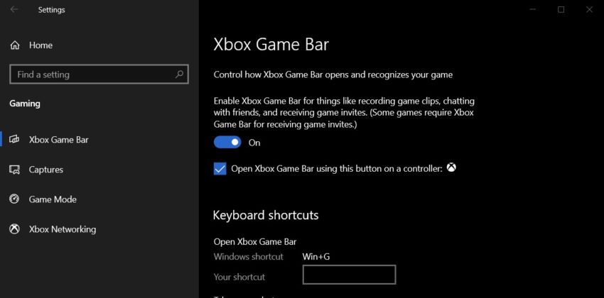 Microsoft's Xbox Game Bar is crashing with error 0x803F8001