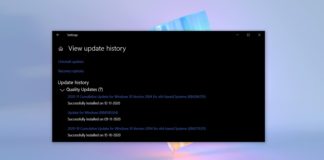Windows 10 KB4586781 issues