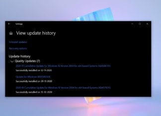 Windows 10 KB4586781 issues