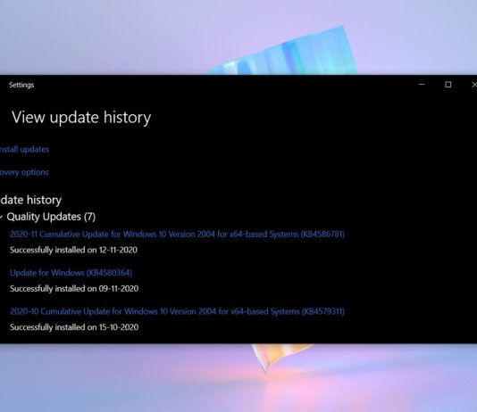 Windows 10 KB4586781 issues