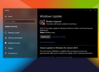 Windows 10 November 2020 update