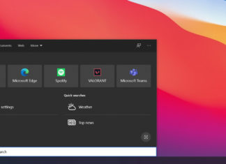Windows 10 Search UI