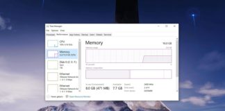 Windows 10 memory usage