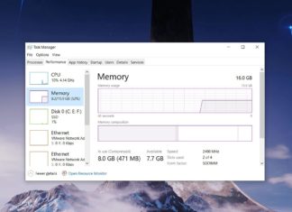 Windows 10 memory usage