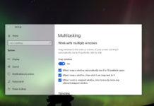 Windows 10 multitasking feature