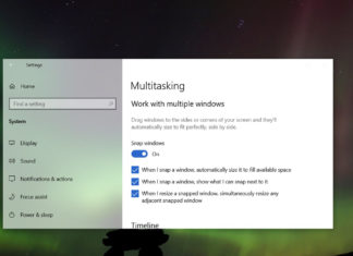 Windows 10 multitasking feature