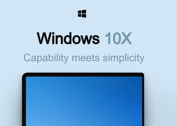 Windows 10X tagline