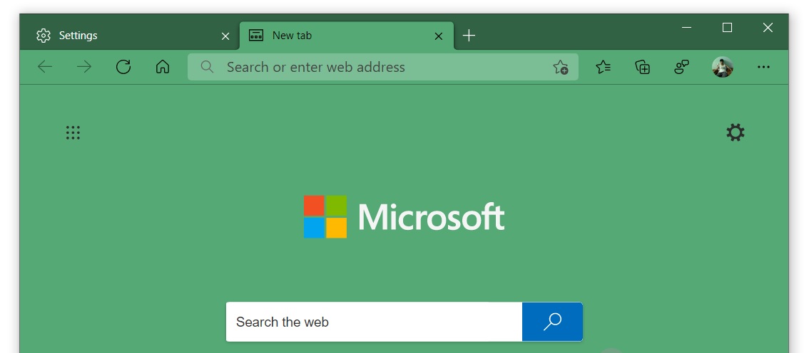 Microsoft Edge UI