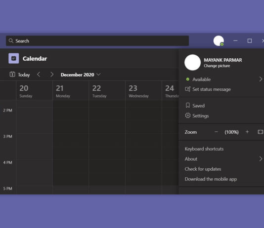 Microsoft Teams presentation
