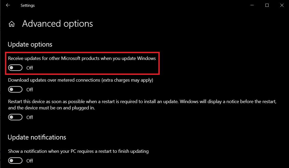 Actualizaciones de productos de Microsoft