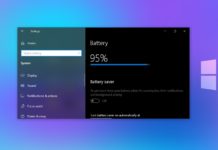 Windows 10 Battery Settings