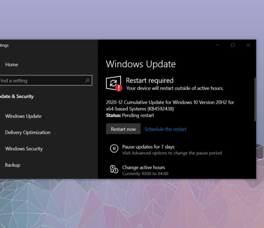 Windows 10 December 2020 update
