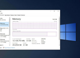 Windows 10 RAM usage