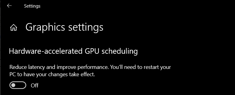 Windows 10 accelerated GPU