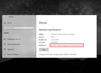 Windows 10 feature packs