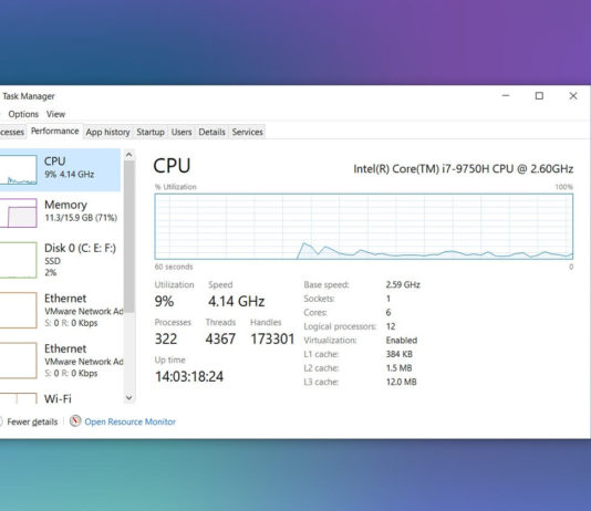 Windows 10 high CPU usage