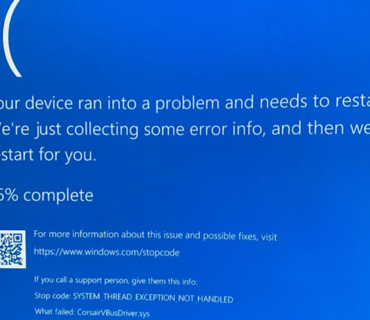 Windows CorsairVBusDriver error