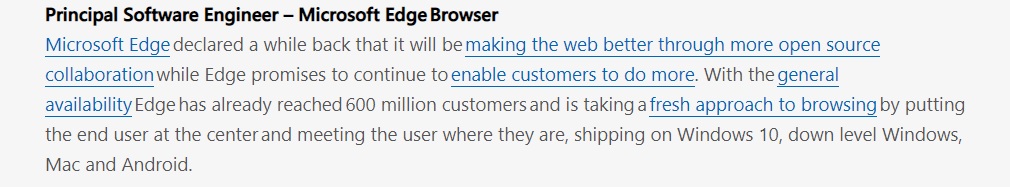 Microsoft Edge 600 million