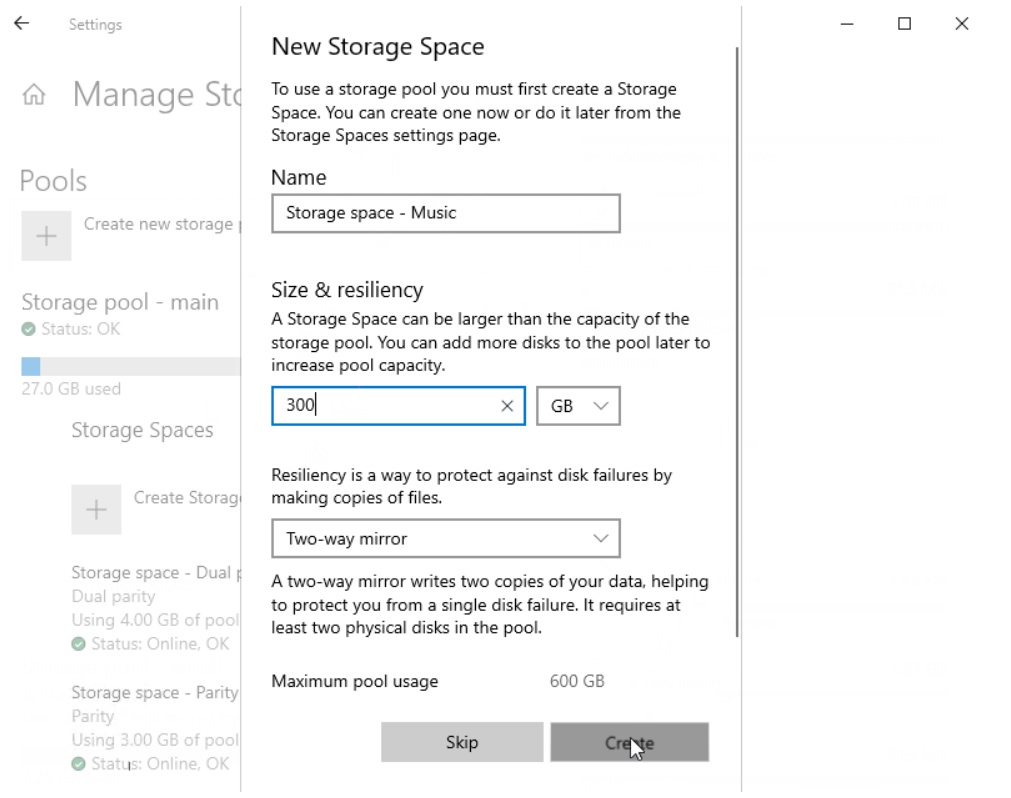 Modern Storage Spaces