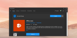 Office Lens for Windows 10