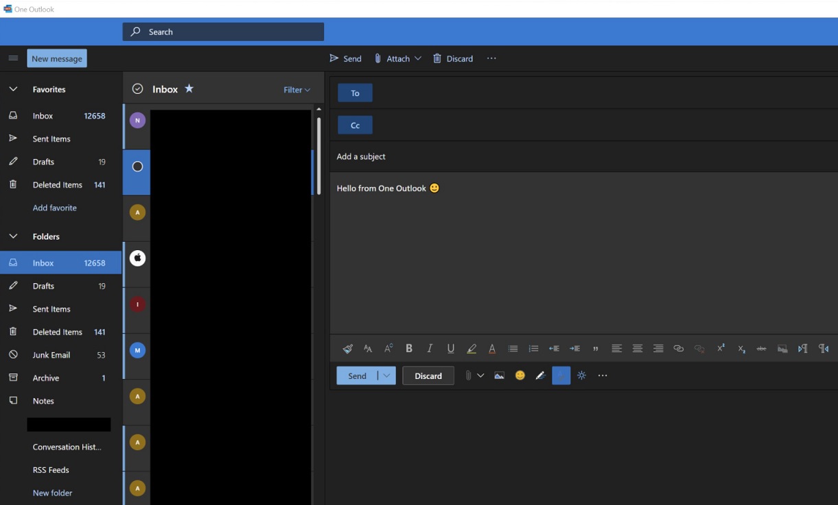One Outlook app