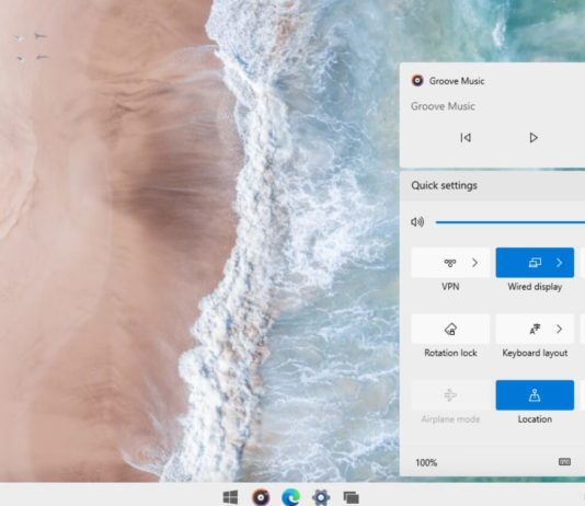 A closer look at Microsoft’s new Action Center on Windows 10X